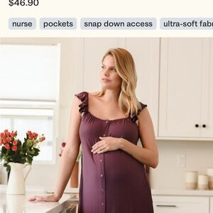 Kindred Bravely Maternity Nursing labor and delivery gown in Purple
